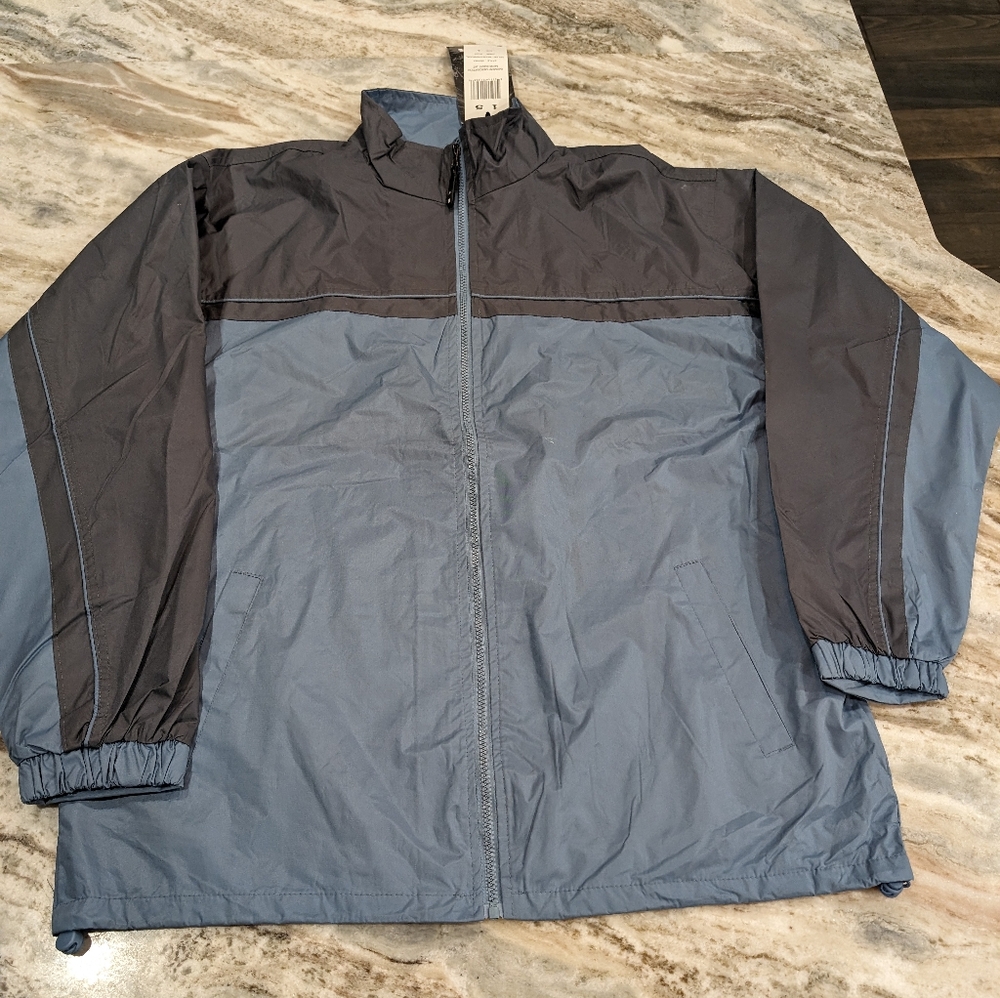 I 5  blue gray windbreaker